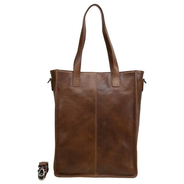 DSTRCT Stoke Street cognac Laptoptas shopper - 15,6 inch