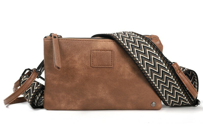 Ook-Leuk Castel - crossbody/ schoudertasje - camel