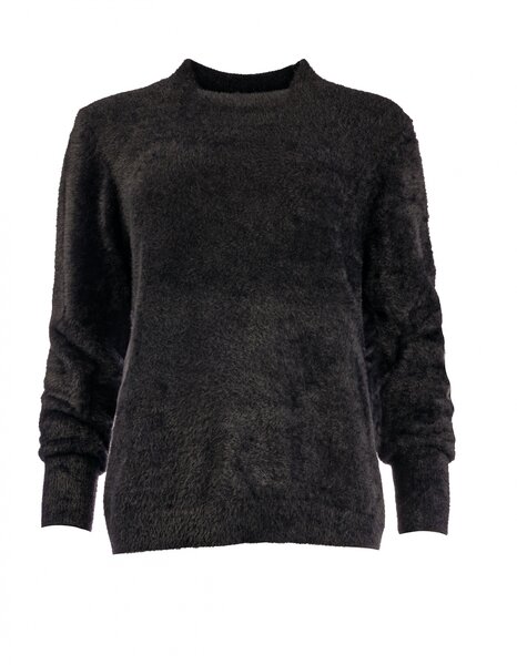 NED Fresa LS-RMJ Furry Knit  - Black