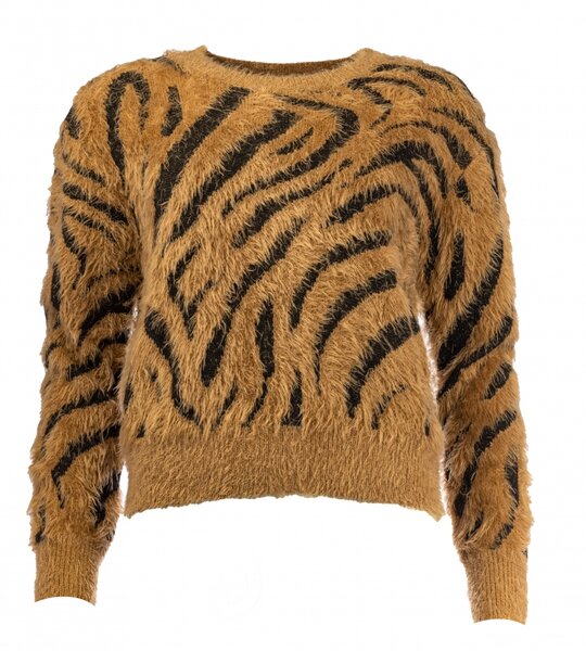 NED Feathers LS-RMJ Furry Zebra- Tannin Black