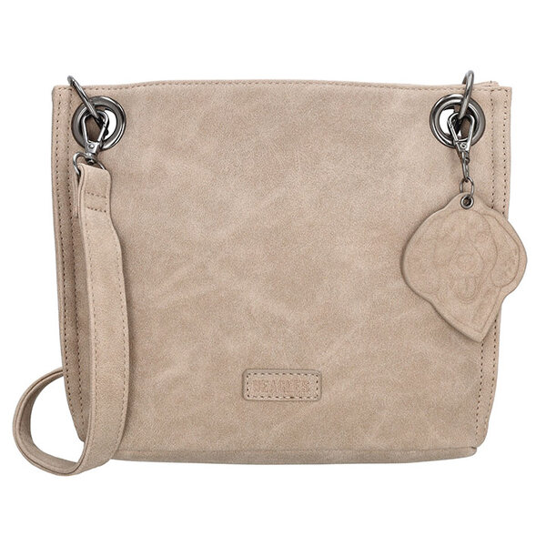 Beagles suede schoudertas - light taupe 21762