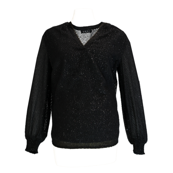 Emoi top - shirt - 155743 - black - zwart