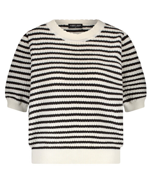 Lady Day shirt Sammy Stripe - Black-Champagne