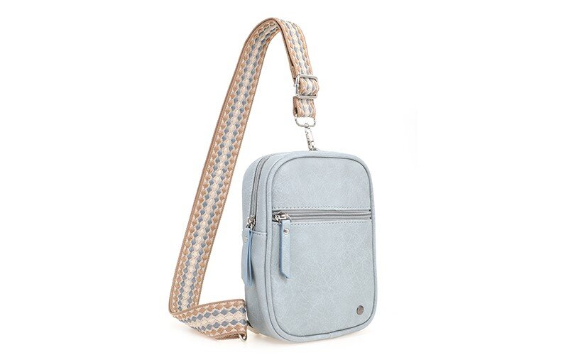 Ook-Leuk crossbody/ schoudertasje Ruigoord - Sky Blue