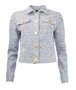 NED Galium jacket LS-RMJ Brunnera Blue Tweed Sparkle Jacquard 