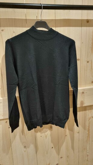 Damod Trui met turtle neck - zwart