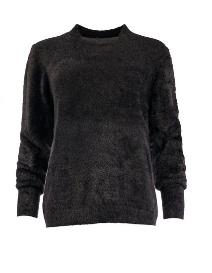 NED Fresa LS-RMJ Furry Knit  - Black (24W1-U172-05)