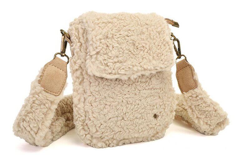 Ook-Leuk telefoontasje Serfaus teddy - natural beige