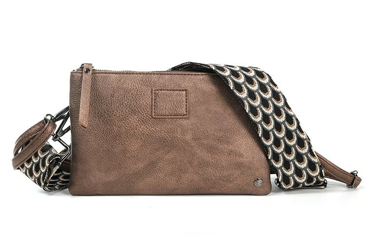 Ook-Leuk Castel - crossbody/ schoudertasje - brons